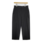 MM6/Maison Margiela S52KA0141 S47848 ポリエステルウール センタープレススラックス パンツ ブラック レディース エムエム6/メゾンマルジェラ【中古】5-0914G∞