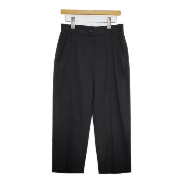 MM6/Maison Margiela S52KA0141 S47848 ポリエステルウール センタープレススラックス パンツ ブラック レディース エムエム6/メゾンマルジェラ【中古】5-0914G∞