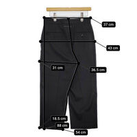 MM6/Maison Margiela S52KA0141 S47848 ポリエステルウール センタープレススラックス パンツ ブラック レディース エムエム6/メゾンマルジェラ【中古】5-0914G∞