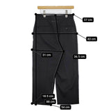 MM6/Maison Margiela S52KA0141 S47848 ポリエステルウール センタープレススラックス パンツ ブラック レディース エムエム6/メゾンマルジェラ【中古】5-0914G∞