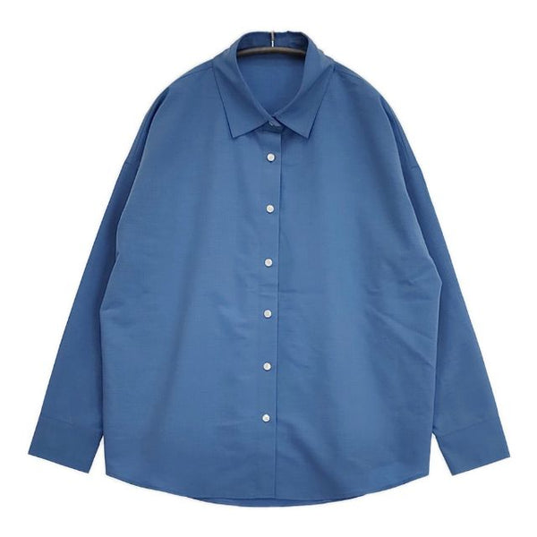 RIM.ARK 新品 T/W standard SH 定価20900円 長袖シャツ ブルー レディース リムアーク【中古】5-0914M∞
