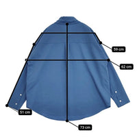 RIM.ARK 新品 T/W standard SH 定価20900円 長袖シャツ ブルー レディース リムアーク【中古】5-0914M∞
