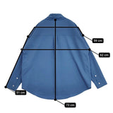 RIM.ARK 新品 T/W standard SH 定価20900円 長袖シャツ ブルー レディース リムアーク【中古】5-0914M∞