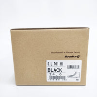 SHOES LIKE POTTERY 新品 ハイカットシューズ 定価12100円 24cm SLP01 HI スニーカー ブラック レディース シューズ ライク ポタリー【中古】5-0911G◎