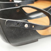 SHOE&SEWN koln ケルン アンクルストラップ 39サイズ レザー 革 定価37400円 パンプス ブラック レディース シュー＆ソーン【中古】5-0911G◎