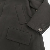 ZUCCa ZU83FA267 サイズS ウール Aライン ショート コート ブラック レディース ズッカ【中古】5-0920T♪