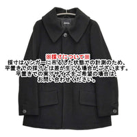 ZUCCa ZU83FA267 サイズS ウール Aライン ショート コート ブラック レディース ズッカ【中古】5-0920T♪