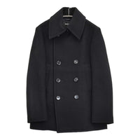 ZUCCa ZU33FA365 サイズM ウール ピーコート ブラック レディース ズッカ【中古】5-0920T♪