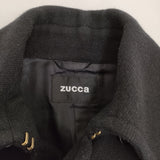 ZUCCa ZU33FA365 サイズM ウール ピーコート ブラック レディース ズッカ【中古】5-0920T♪