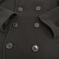 ZUCCa ZU33FA365 サイズM ウール ピーコート ブラック レディース ズッカ【中古】5-0920T♪