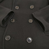 ZUCCa ZU33FA365 サイズM ウール ピーコート ブラック レディース ズッカ【中古】5-0920T♪