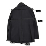 ZUCCa ZU33FA365 サイズM ウール ピーコート ブラック レディース ズッカ【中古】5-0920T♪