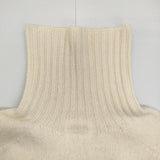 Morris&Sons 英国製 タートルネック ウール セーター ニット アイボリー レディース モリスアンドサンズ【中古】5-0823T∞