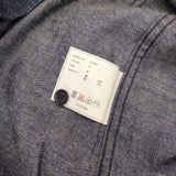 YAECA LIKE WEAR RELAX コットン リネン 151063 インディゴ デニム 長袖シャツ ネイビー レディース ヤエカ【中古】5-0914M∞