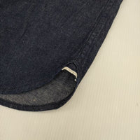 YAECA LIKE WEAR RELAX コットン リネン 151063 インディゴ デニム 長袖シャツ ネイビー レディース ヤエカ【中古】5-0914M∞