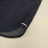 YAECA LIKE WEAR RELAX コットン リネン 151063 インディゴ デニム 長袖シャツ ネイビー レディース ヤエカ【中古】5-0914M∞