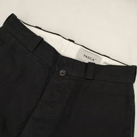 YAECA CHINO CLOTH PANTS PIPED 29サイズ 166054 チノパンツ ブラック レディース ヤエカ【中古】5-0914G∞