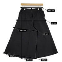 YAECA MARINE PANTS WIDE 156060 マリン パンツ ブラック レディース ヤエカ【中古】5-0914G∞