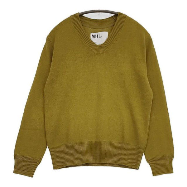 MHL. LINEN COTTON SLUB 595-9263501 セーター ニット イエロー系 レディース エムエイチエル【中古】5-0914M∞