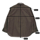MHL. 日本製 595-7253508 サイズ1 チェック 長袖シャツ カーキ ブラック レディース エムエイチエル【中古】5-0509M♪