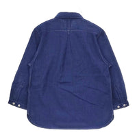 MHL. 日本製 595-153375 サイズ1 長袖シャツ ブルー レディース エムエイチエル【中古】5-0509M♪