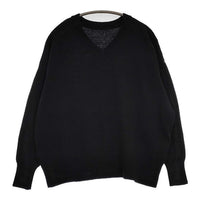 KURASHI&Trips Vネック コットン セーター ニット ブラック レディース クラシアンドトリップス/北欧、暮らしの道具店【中古】5-0820M∞