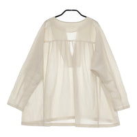 evam eva cotton tuck pullover E251T073 サイズM 定価30800円 タック ブラウス シャツ 25SS ベージュ レディース エヴァムエヴァ【中古】5-0415M♪