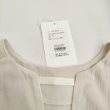 evam eva cotton tuck pullover E251T073 サイズM 定価30800円 タック ブラウス シャツ 25SS ベージュ レディース エヴァムエヴァ【中古】5-0415M♪