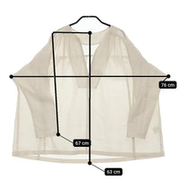 evam eva cotton tuck pullover E251T073 サイズM 定価30800円 タック ブラウス シャツ 25SS ベージュ レディース エヴァムエヴァ【中古】5-0415M♪