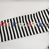 marimekko 新品 kioski サイズXS 配色 コットン ロゴ 長袖Ｔシャツ カットソー ロンＴ ブラック ホワイト レディース マリメッコ【中古】5-1021M△