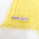 ARTS&SCIENCE 無地 大判 マフラー ストール イエロー レディース アーツ&サイエンス【中古】5-0825M◎