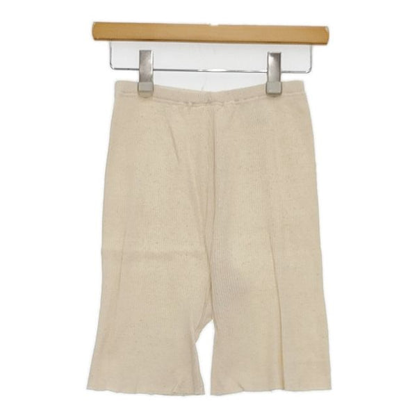 R&D.M.Co- コットン リブ ショートパンツ ハーフパンツ ショーツ オフホワイト キナリ レディース オールドマンズテーラー【中古】5-0820M∞