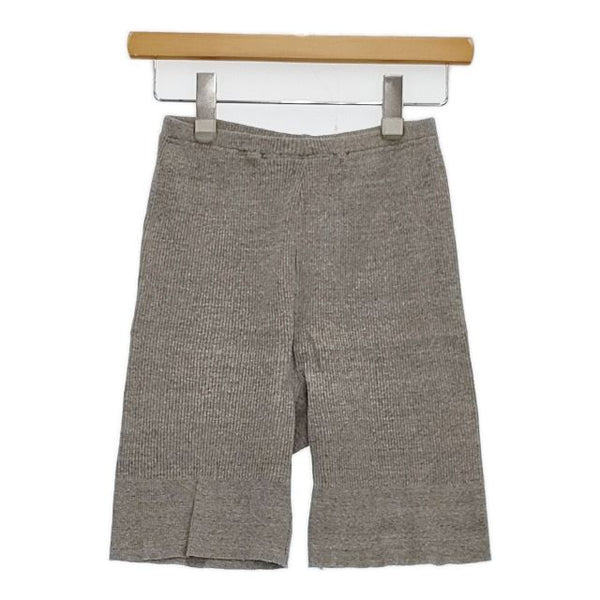 R&D.M.Co- コットン リブ ショートパンツ ハーフパンツ ショーツ グレー レディース オールドマンズテーラー【中古】5-0820M∞