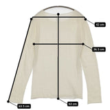 1dozen カシミヤ シルク セーター ニット アイボリー レディース イチダース【中古】5-0820T∞