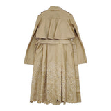 ELISA 29104021 フラワー刺繍 花 カットワーク 日本製 サイズ1 トレンチコート ベージュ レディース エリザ【中古】5-1021M△