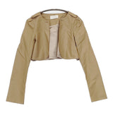 ELISA 29104021 フラワー刺繍 花 カットワーク 日本製 サイズ1 トレンチコート ベージュ レディース エリザ【中古】5-1021M△