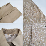 ELISA 29104021 フラワー刺繍 花 カットワーク 日本製 サイズ1 トレンチコート ベージュ レディース エリザ【中古】5-1021M△