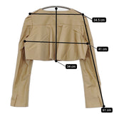 ELISA 29104021 フラワー刺繍 花 カットワーク 日本製 サイズ1 トレンチコート ベージュ レディース エリザ【中古】5-1021M△