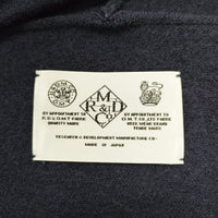 R&D.M.Co- 圧縮ニットミディローブ 4464 定価48000円 ウール カーディガン ネイビー レディース オールドマンズテーラー【中古】5-0811T◎