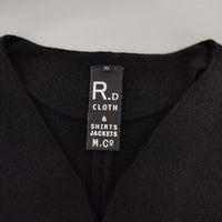 R&D.M.Co- ウールフェルトニットベスト 5862 定価52800円 ベスト ブラック レディース オールドマンズテーラー【中古】5-0818T∞