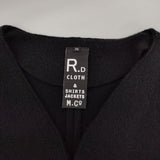 R&D.M.Co- ウールフェルトニットベスト 5862 定価52800円 ベスト ブラック レディース オールドマンズテーラー【中古】5-0818T∞