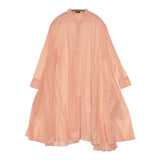 R&D.M.Co- stand collar drape shirt 5653 定価48400円 ワンピース サーモンピンク タグ表記：Flamingo レディース オールドマンズテーラー【中古】5-1021M△