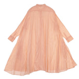 R&D.M.Co- stand collar drape shirt 5653 定価48400円 ワンピース サーモンピンク タグ表記：Flamingo レディース オールドマンズテーラー【中古】5-1021M△