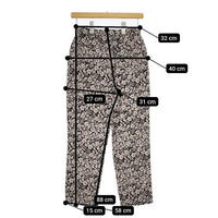 R&D.M.Co- WILD BERRY リネン ワイルドベリー イージー パンツ ベージュ ブラック レディース オールドマンズテーラー【中古】5-0616M∞
