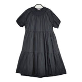 UNDERCOVER Sue UNDERCOVER ギャザードレス 定価38000円 ワンピース ブラック レディース アンダーカバー【中古】5-0604S∞