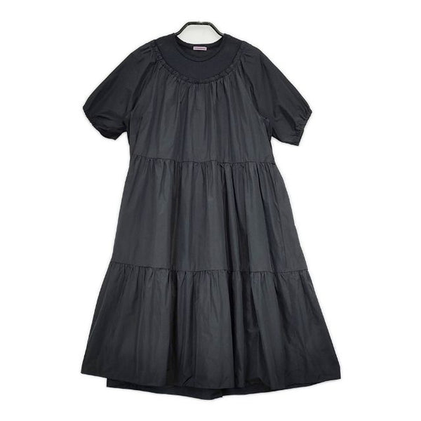 UNDERCOVER Sue UNDERCOVER ギャザードレス 定価38000円 ワンピース ブラック レディース アンダーカバー【中古】5-0604S∞