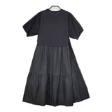 UNDERCOVER Sue UNDERCOVER ギャザードレス 定価38000円 ワンピース ブラック レディース アンダーカバー【中古】5-0604S∞