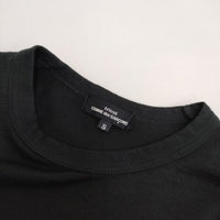 tricot COMME des GARCONS 袖フリル 異素材切り替え 長袖Ｔシャツ カットソー ロンＴ AD2019 ブラック レディース トリココムデギャルソン【中古】5-0820M∞