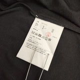 tricot COMME des GARCONS 袖フリル 異素材切り替え 長袖Ｔシャツ カットソー ロンＴ AD2019 ブラック レディース トリココムデギャルソン【中古】5-0820M∞