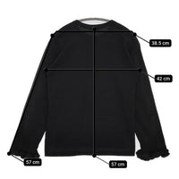 tricot COMME des GARCONS 袖フリル 異素材切り替え 長袖Ｔシャツ カットソー ロンＴ AD2019 ブラック レディース トリココムデギャルソン【中古】5-0820M∞